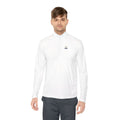 Quarter-Zip Pullover with Mini French Bulldog Embroidery — Casual Cozy Layer
